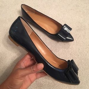Jcrew Navy Patent Ballet Flat